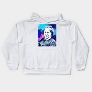 Elizabeth Gaskell Snowy Portrait | Elizabeth Gaskell Artwork 6 Kids Hoodie